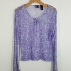NY&CO SHEER BLOUSE